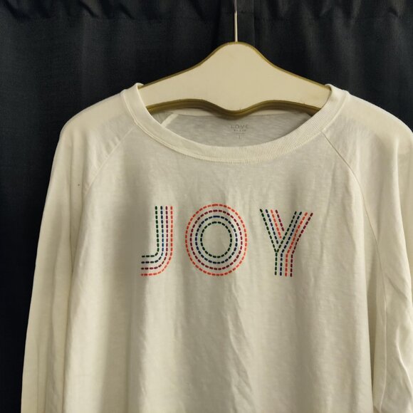 LOVE by GAP Joy Oversized Women's Minimal Long Sleeve Shirt Size Large - Picture 2 of 4